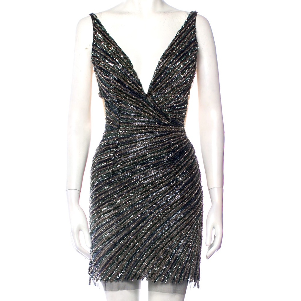 Jovani beaded mini dress